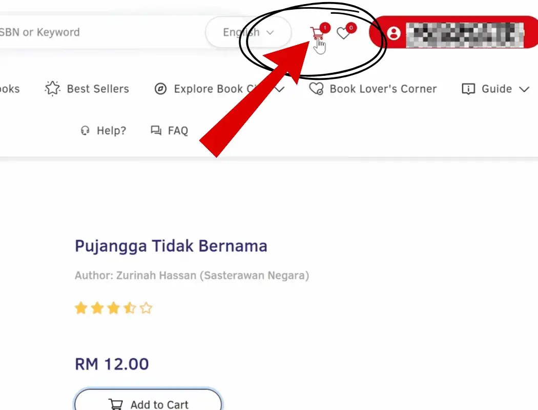 klik pada troli